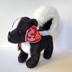 TY Beanie Babies Skunk SKUNKERS 2008 Plush Toy